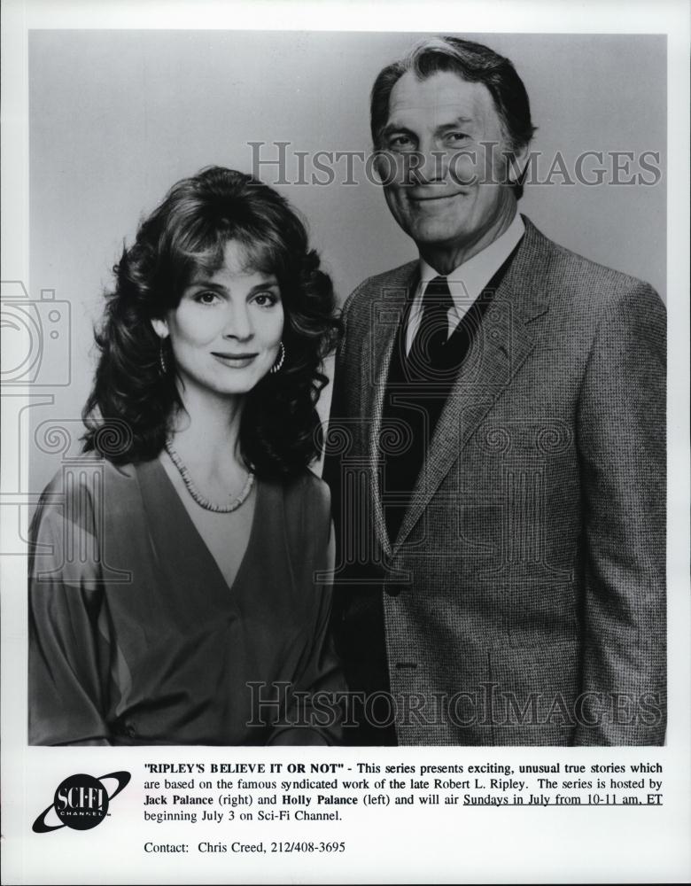 Press Photo Actor Jack Palance of "Ripley's Believe It or Not" - RSL46441 - Historic Images