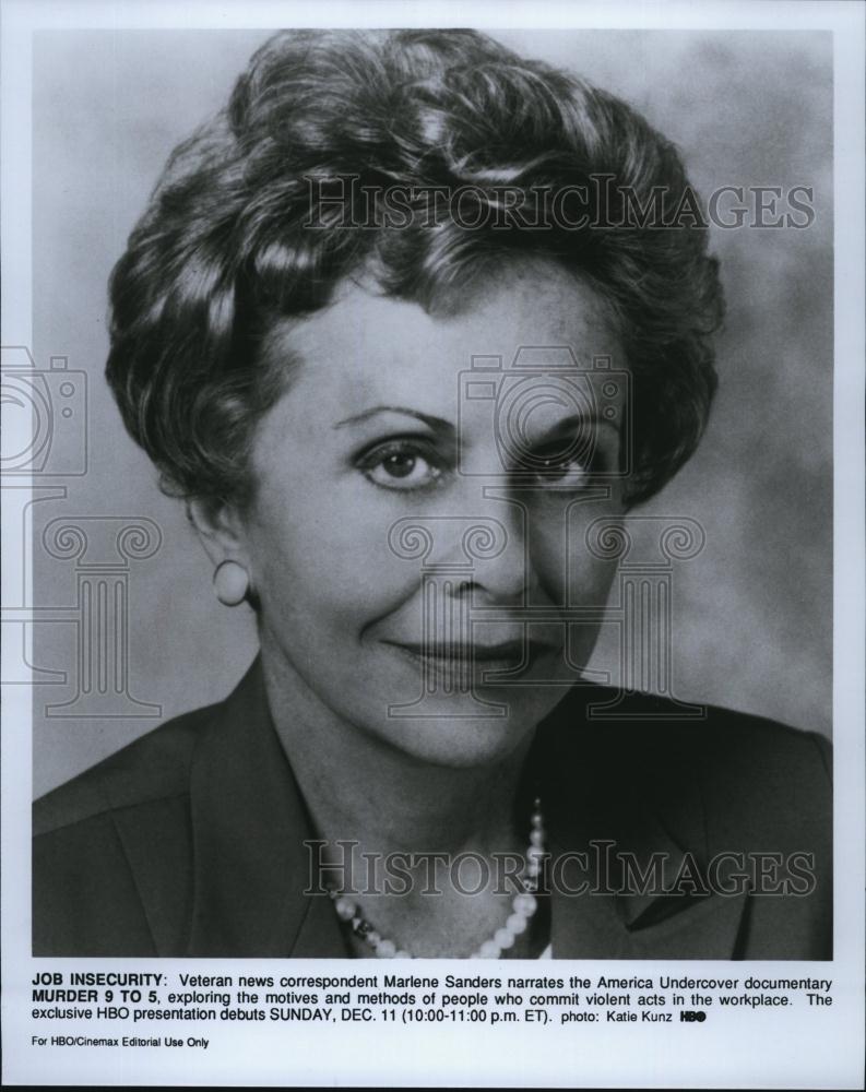 Press Photo News Reporter Marlene Sanders Murder 9 to 5 - RSL82413 - Historic Images