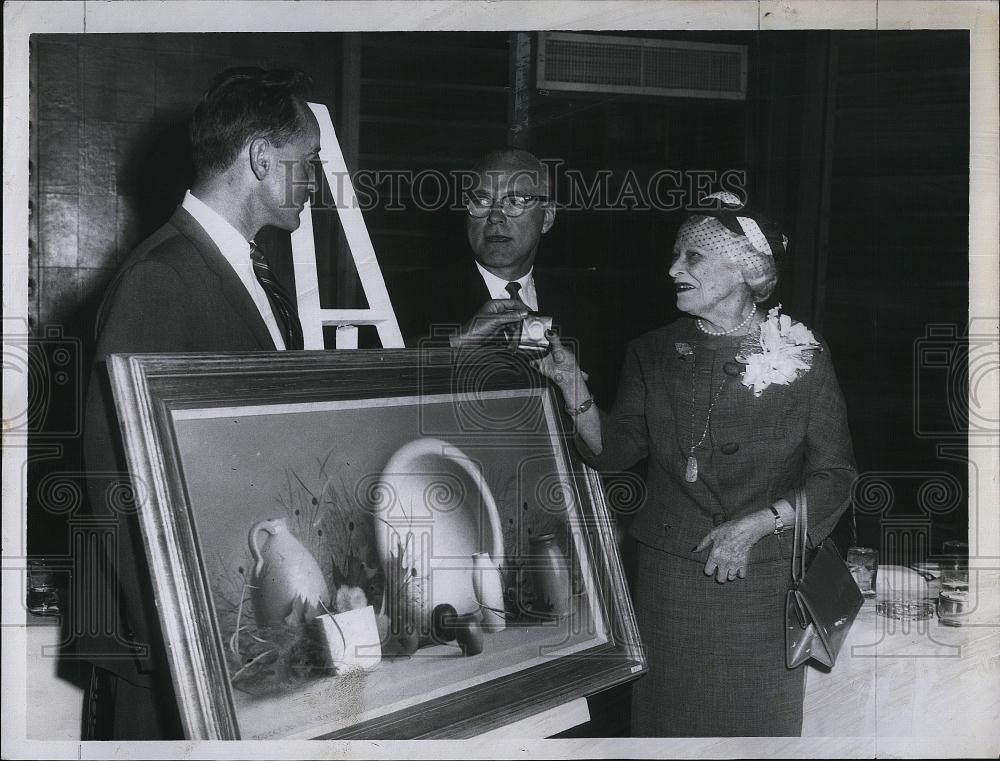 1964 Press Photo Robert Douglas Hunter, Robert G Haze, Mrs Richard Mitten - Historic Images