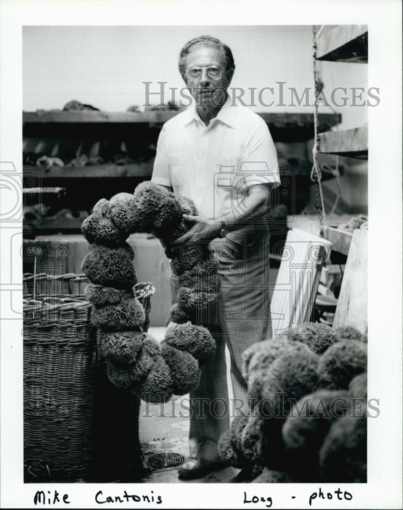 1987 Press Photo Mike Cantonis, Acme Sponges &amp; Chamois - RSL64091 - Historic Images