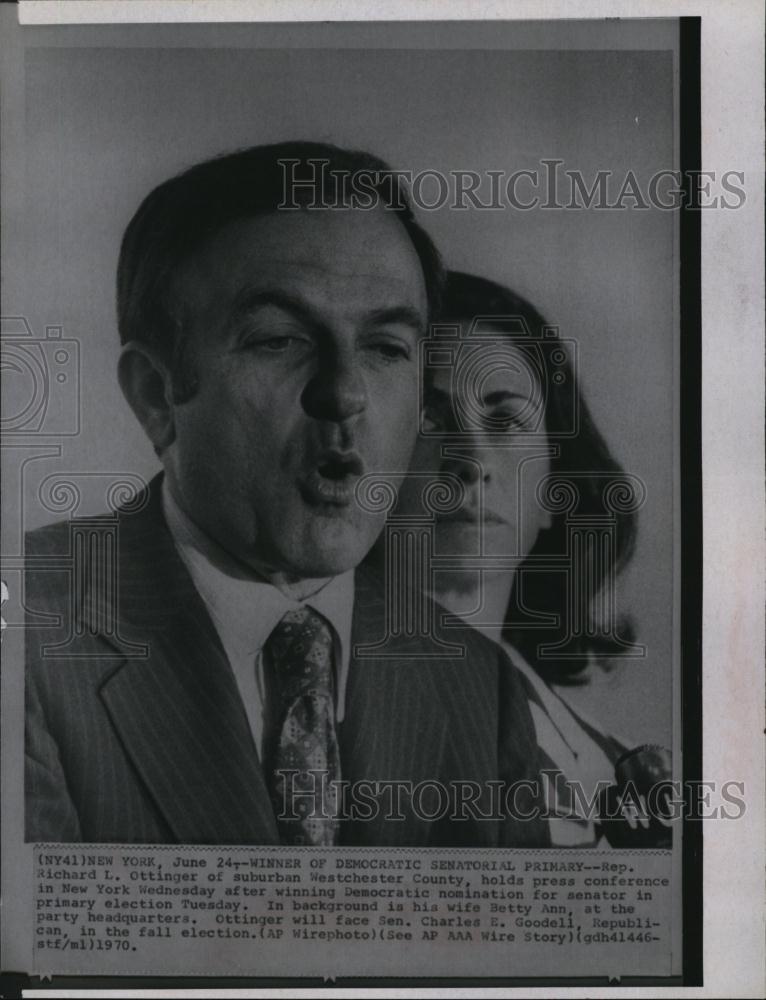 1970 Press Photo Rep Richard L Ottinger Westcheter County - RSL91281 - Historic Images