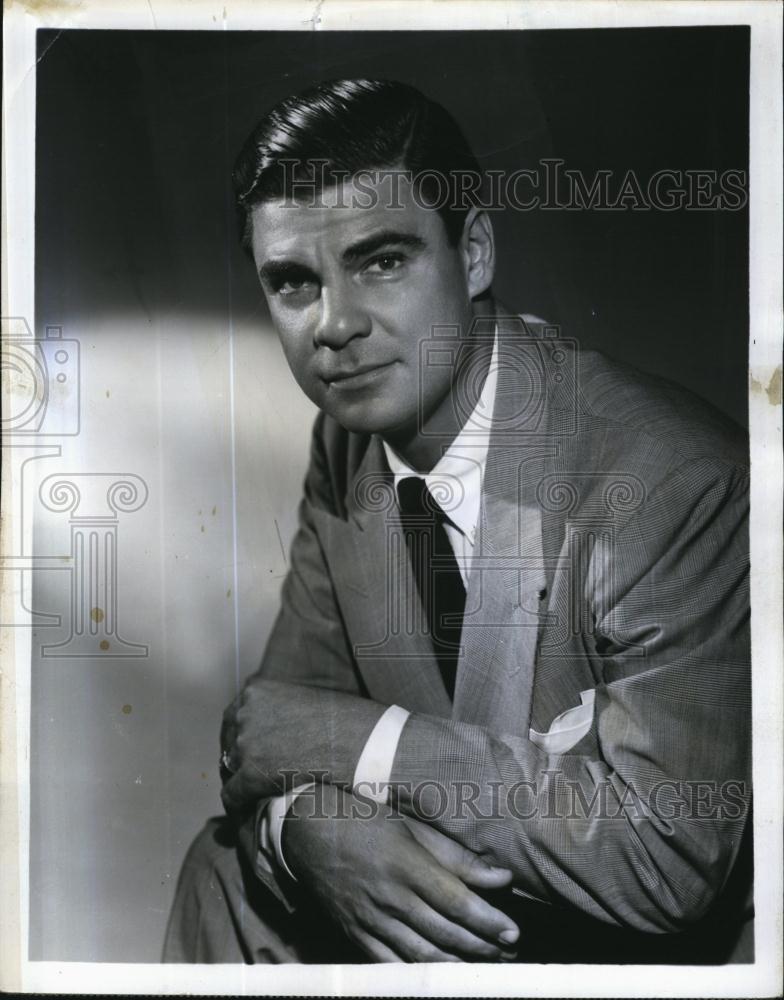 1956 Press Photo Bert Parks Radio NBC Bandstand - RSL78467 - Historic Images