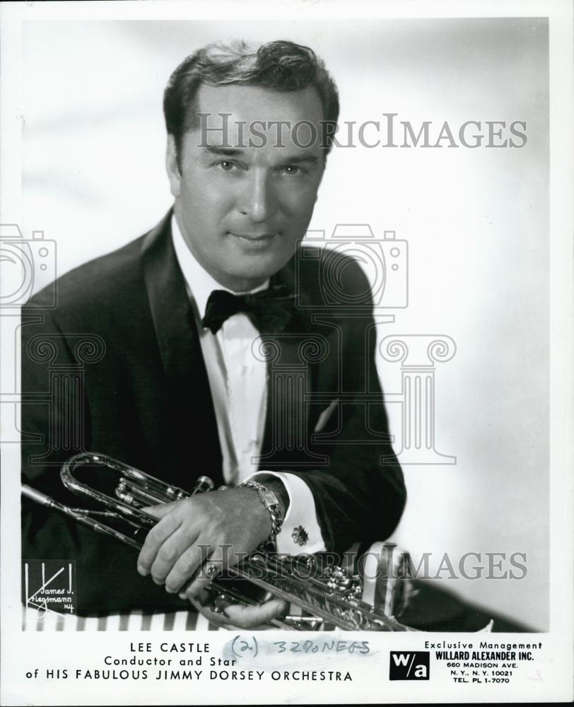 1990 Press Photo Lee Castle performing w/ His Fabulous Jimmy Dorsey Orchestra - Historic Images