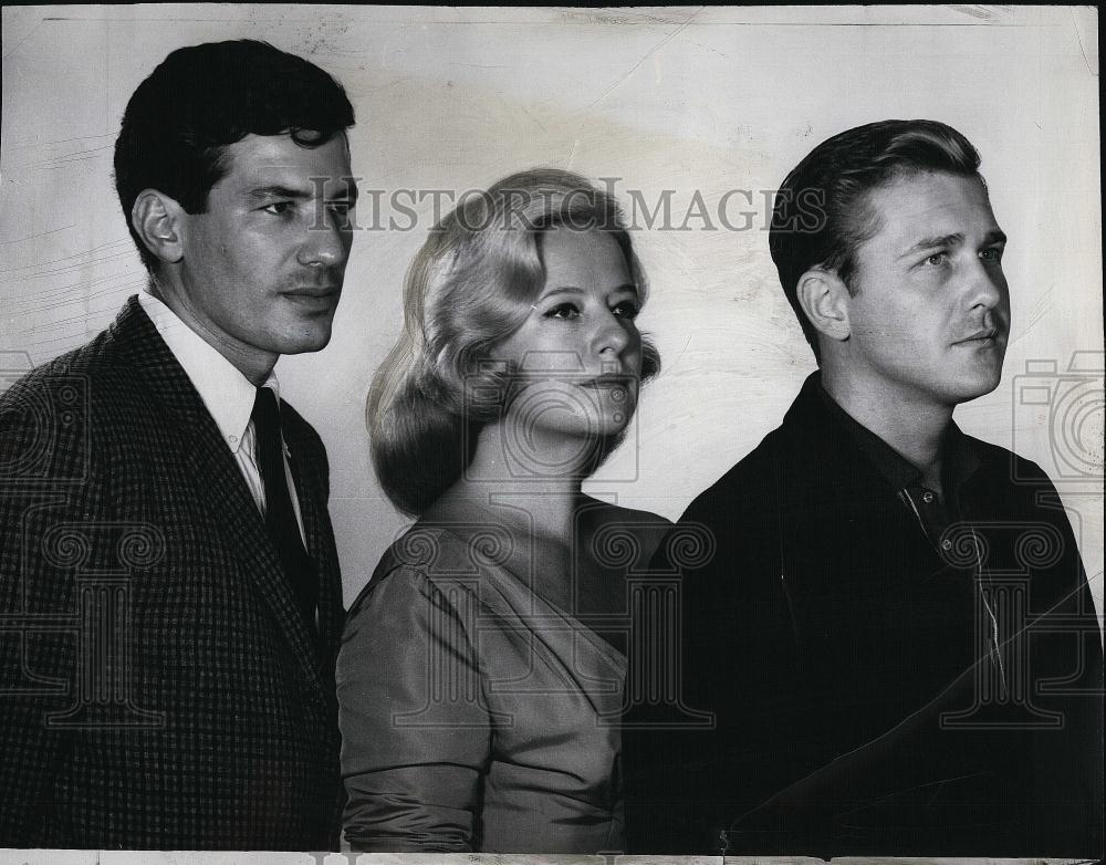 1960 Press Photo Kim Stanley ,Michael Tolan, Ronald Nicholas "Taffy" - RSL90899 - Historic Images