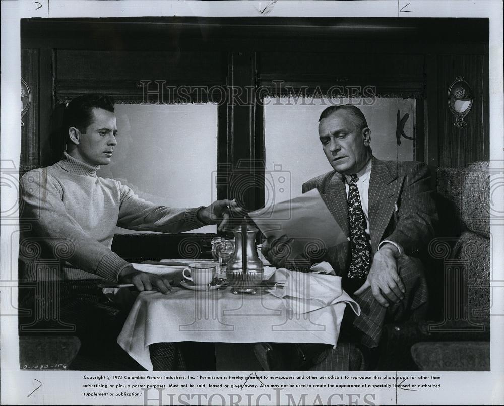 1975 Press Photo Larry Parks and William Demarest in &quot;The Jolson Story&quot; - Historic Images