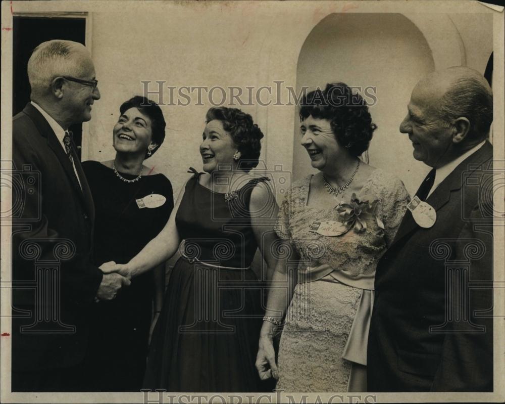 1962 Press Photo Irwin Simpson, Mrs Joseph Tracey, Ruth Deasy, Mrs G Waldron - Historic Images