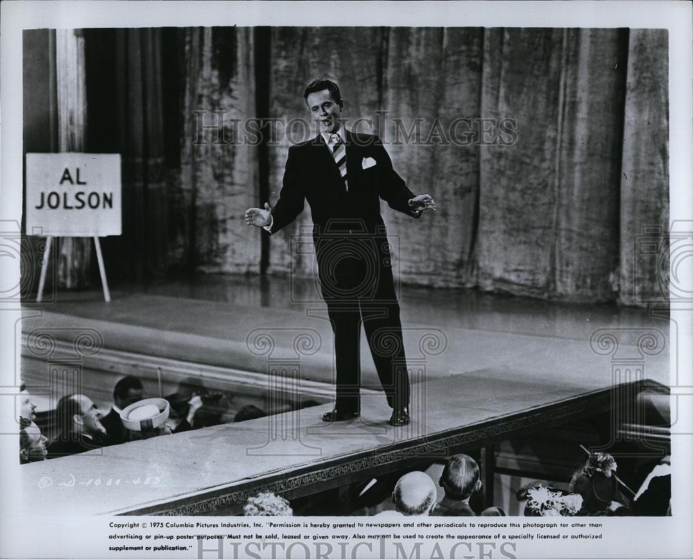 1975 Press Photo Actor Larry Parks in &quot;The Jolson Story&quot; - RSL89915 - Historic Images