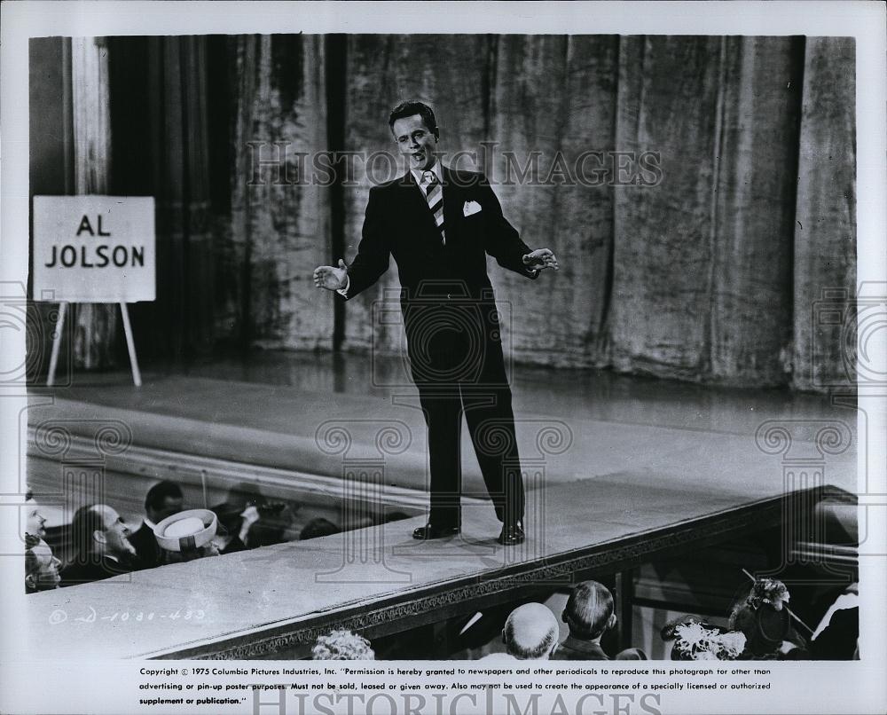 1975 Press Photo Actor Larry Parks in "The Jolson Story" - RSL89915 - Historic Images
