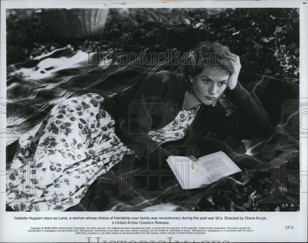 1983 Press Photo Actress Isabelle Huppert in "The Bedroom Window" - RSL86741 - Historic Images