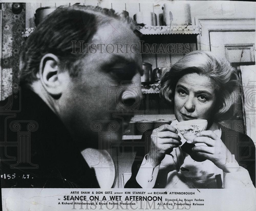 1964 Press Photo "Seance on a Wet Afternoon" Kim Stanley & R Attenborough - Historic Images