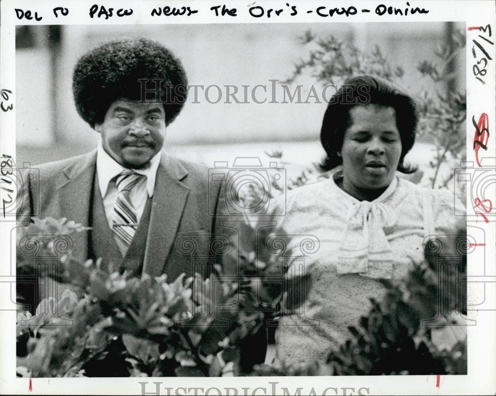 1984 Press Photo Carl, Lorene Orr, Convicted, Stealing Government Surplus Food - Historic Images