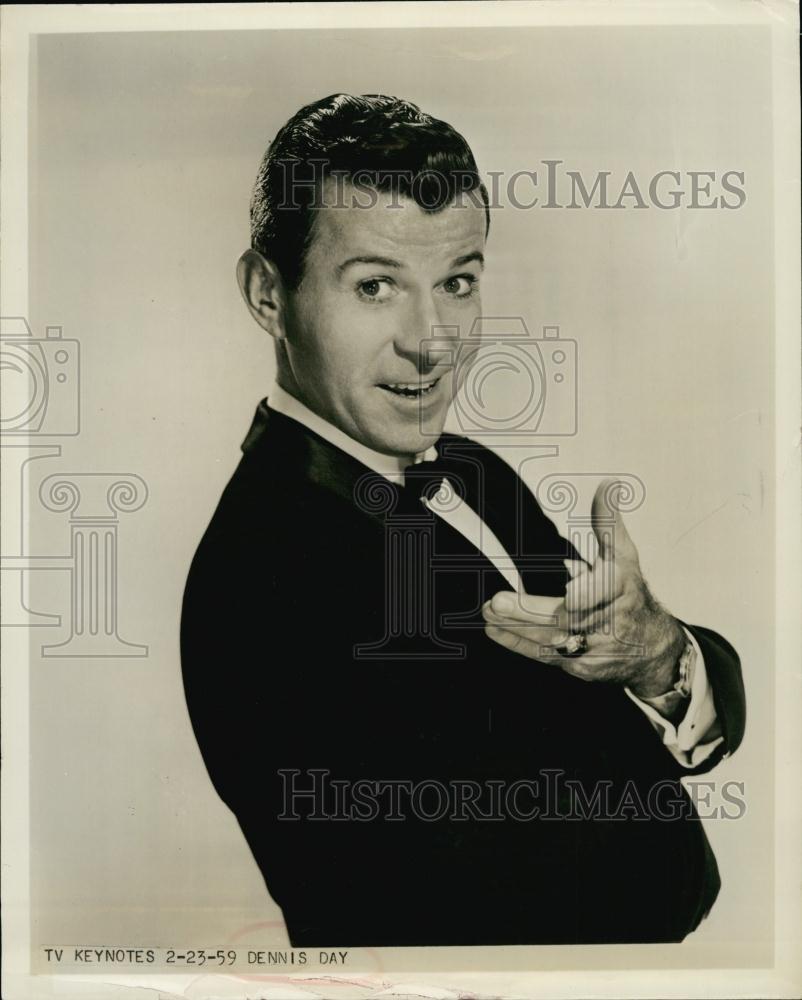 1959 Press Photo Actor Dennis Day - RSL61023 - Historic Images