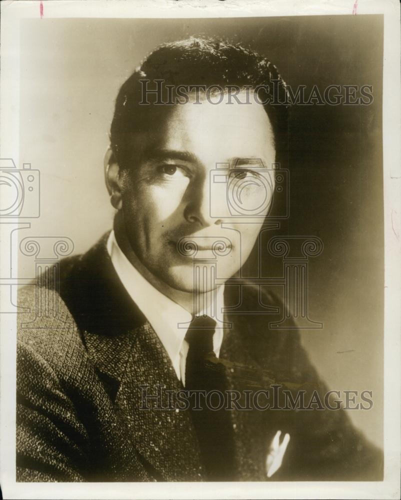 1960 Press Photo actor Barry Sullivan, star of TV series &quot;The Tall Man&quot; - Historic Images