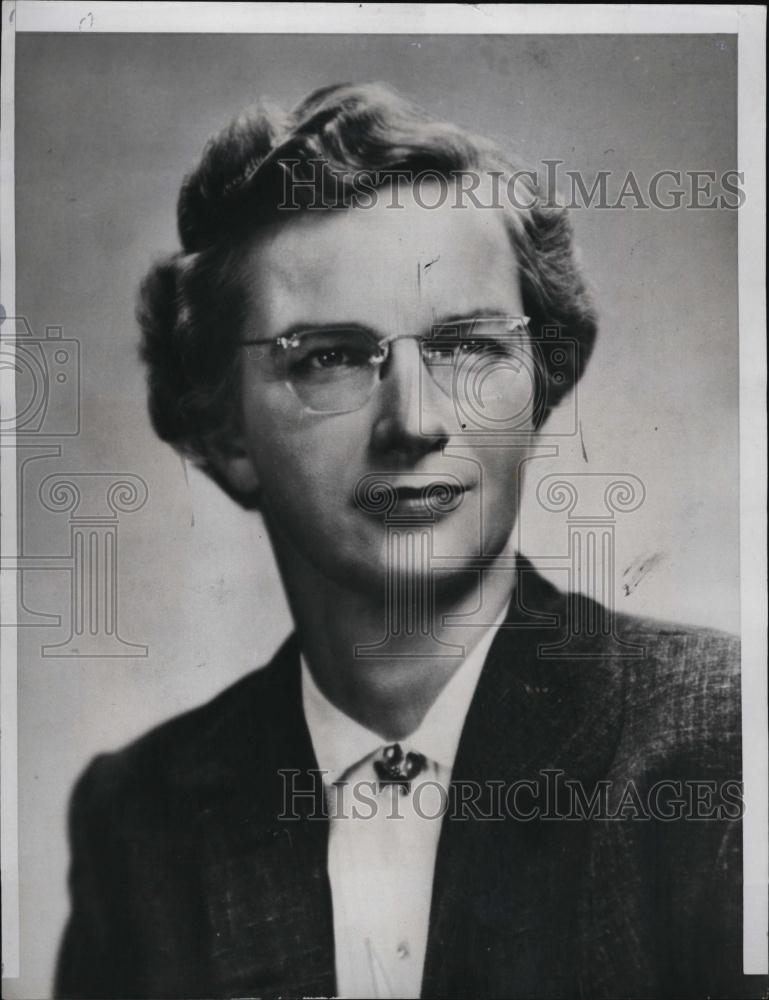 1959 Press Photo Dean Mary Bunting Named President Of Radcliffe College - Historic Images