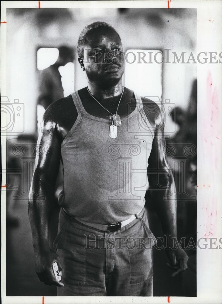 1983 Press Photo Actor, Art Evans for &quot;Soldier&#39;s Story&quot; - RSL94345 - Historic Images