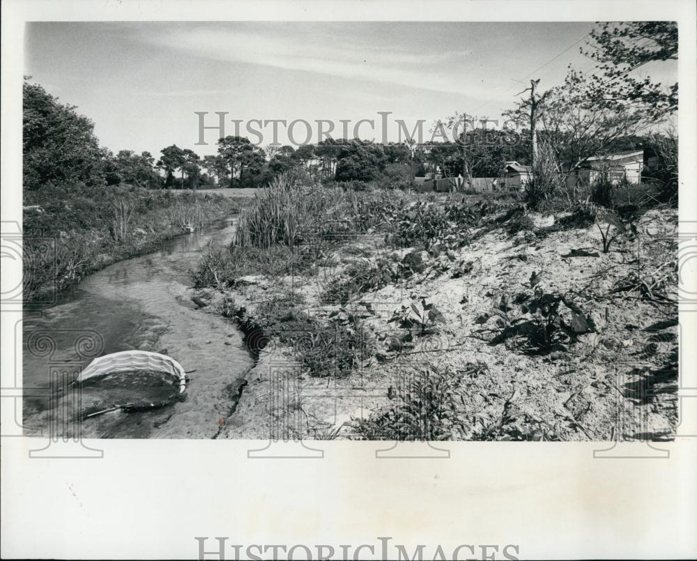 1976 Press Photo Fairview Estates Canal to Sawgrass Lake - RSL70083 - Historic Images