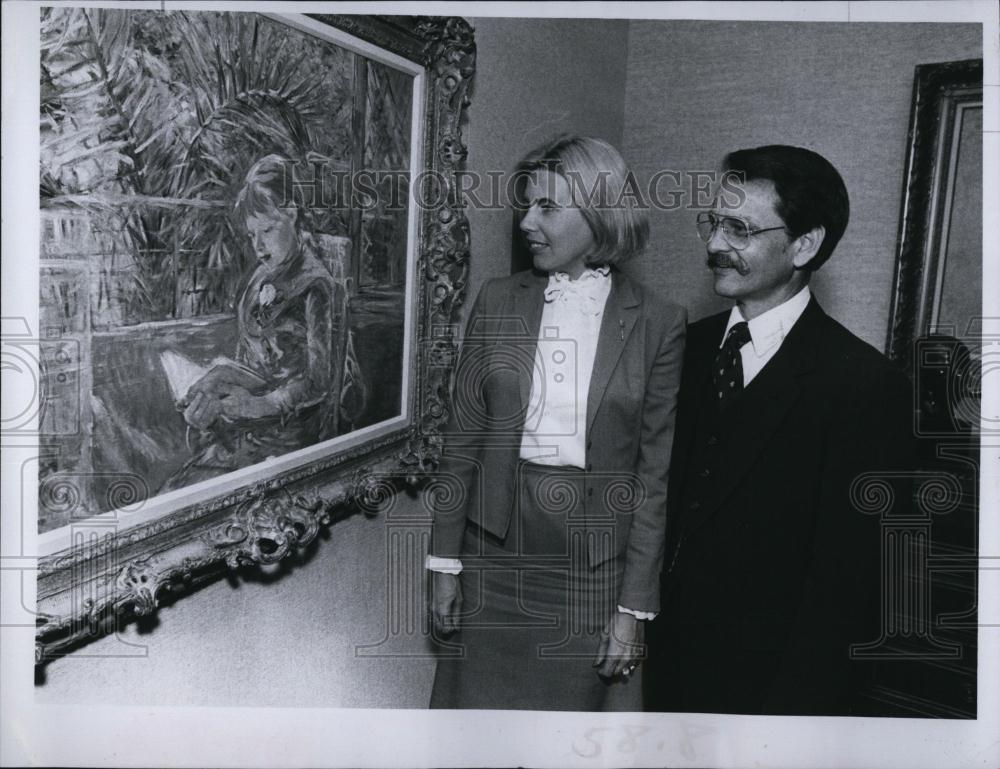 1984 Press Photo Stacy &amp; Nancy Thomas at St Petersburg Museum of Fine Art - Historic Images