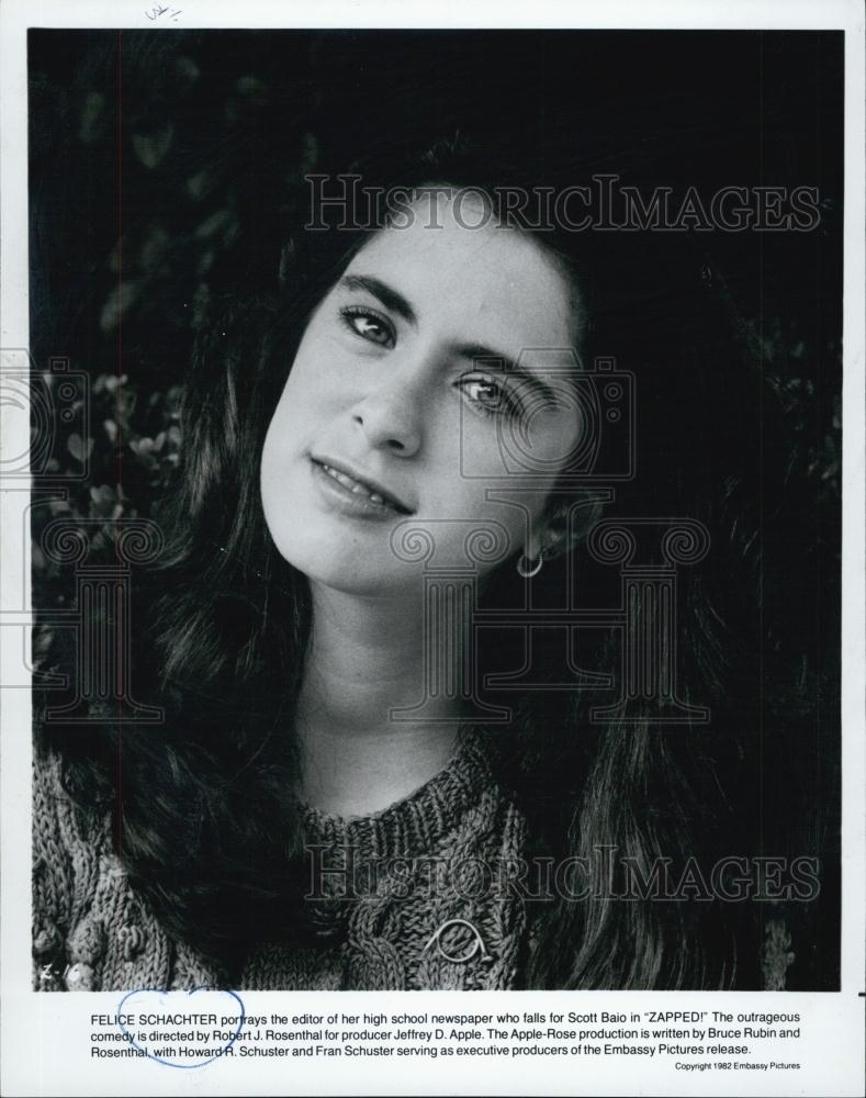 1982 Press Photo Actress Felice Schachter in "Zapped" - RSL00899 - Historic Images