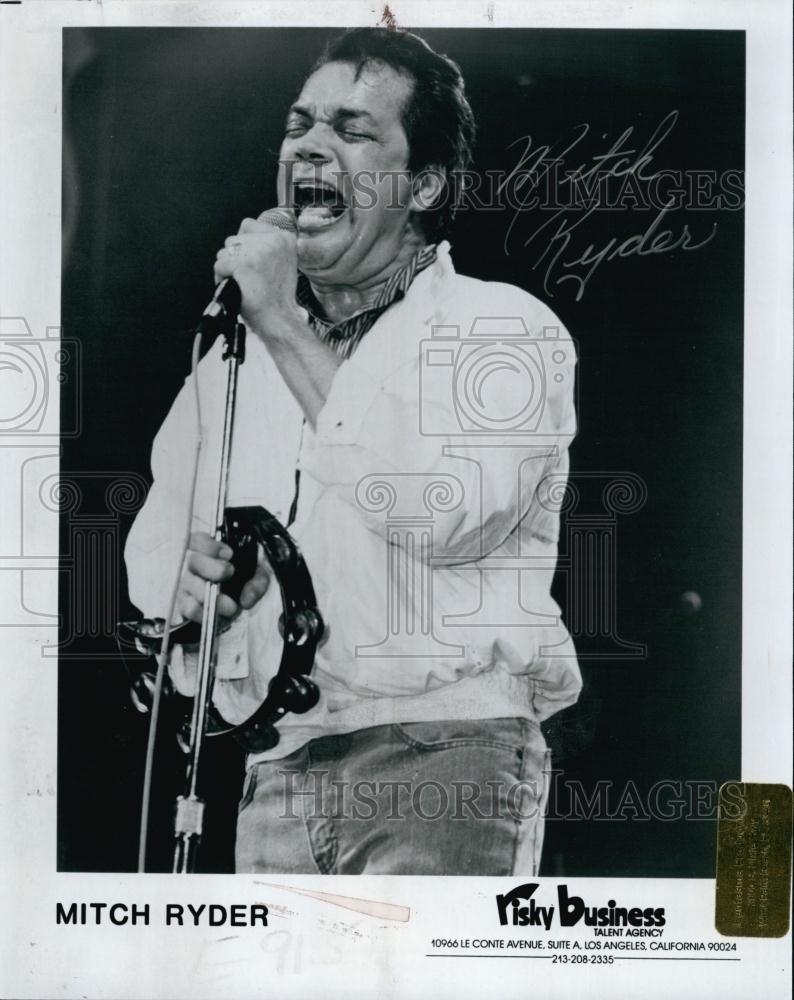 1990 Press Photo Popular Musician Singer Mitch Ryder - RSL60627 - Historic Images