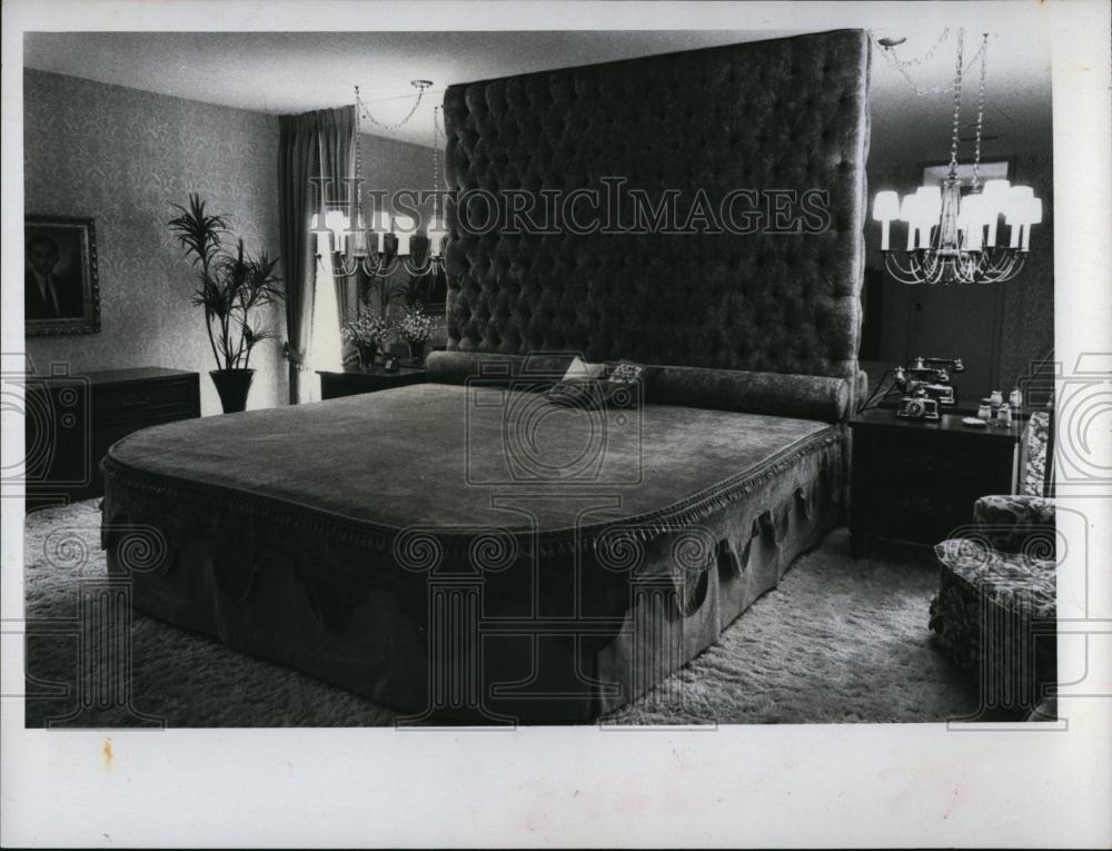 1971 Press Photo Bedroom of Louis Jacobson Home in Tampa - RSL95551 - Historic Images