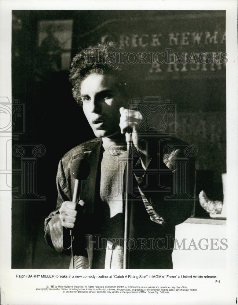 1980 Press Photo Barry Miller Stars In &quot;Catch A Rising Star&quot; As Ralph - Historic Images