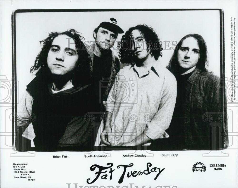1994 Press Photo Fat Tuesday (Band): Timm, Anderson, Crowley, Kapp - RSL00551 - Historic Images