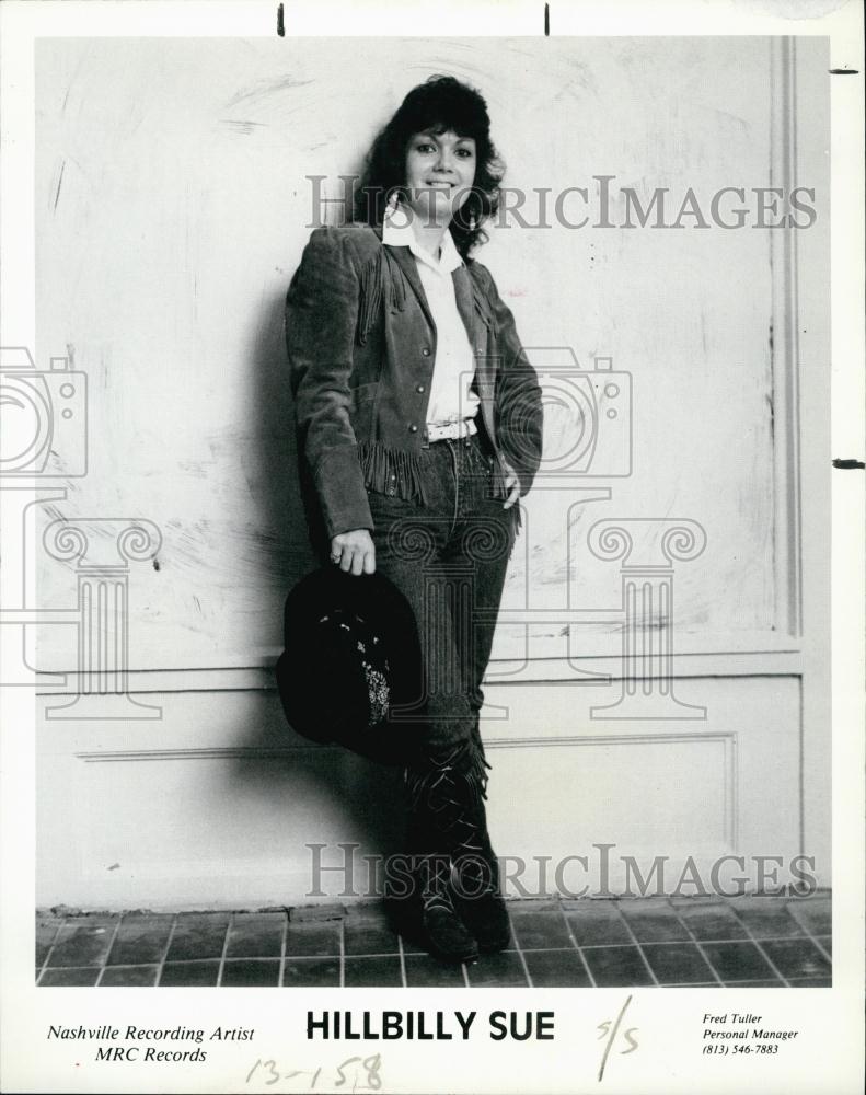 1987 Press Photo Nashville Recording Artists Hillbilly Sue - RSL60215 - Historic Images