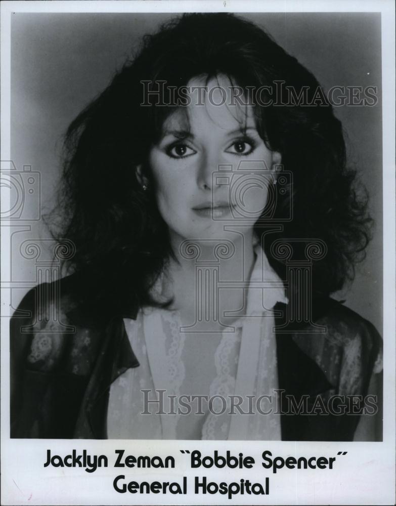 1981 Press Photo Jacklyn Zeman on General Hospital - RSL91537 - Historic Images