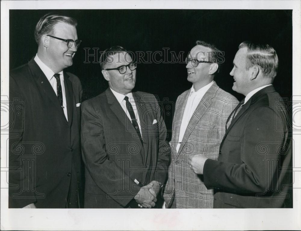 1962 Press Photo Laymen&#39;s Crusade leaders Hendley, Webber, Hume, and Alford - Historic Images