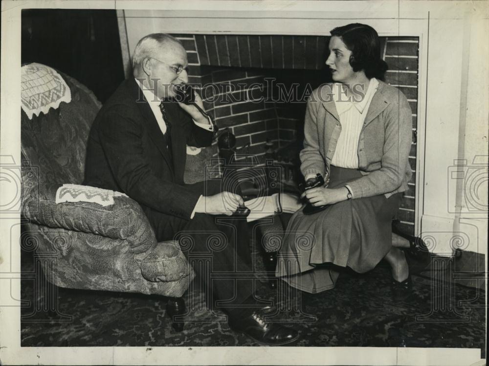 1939 Press Photo Walter Downey, new Commissioner of Education in Boston - Historic Images