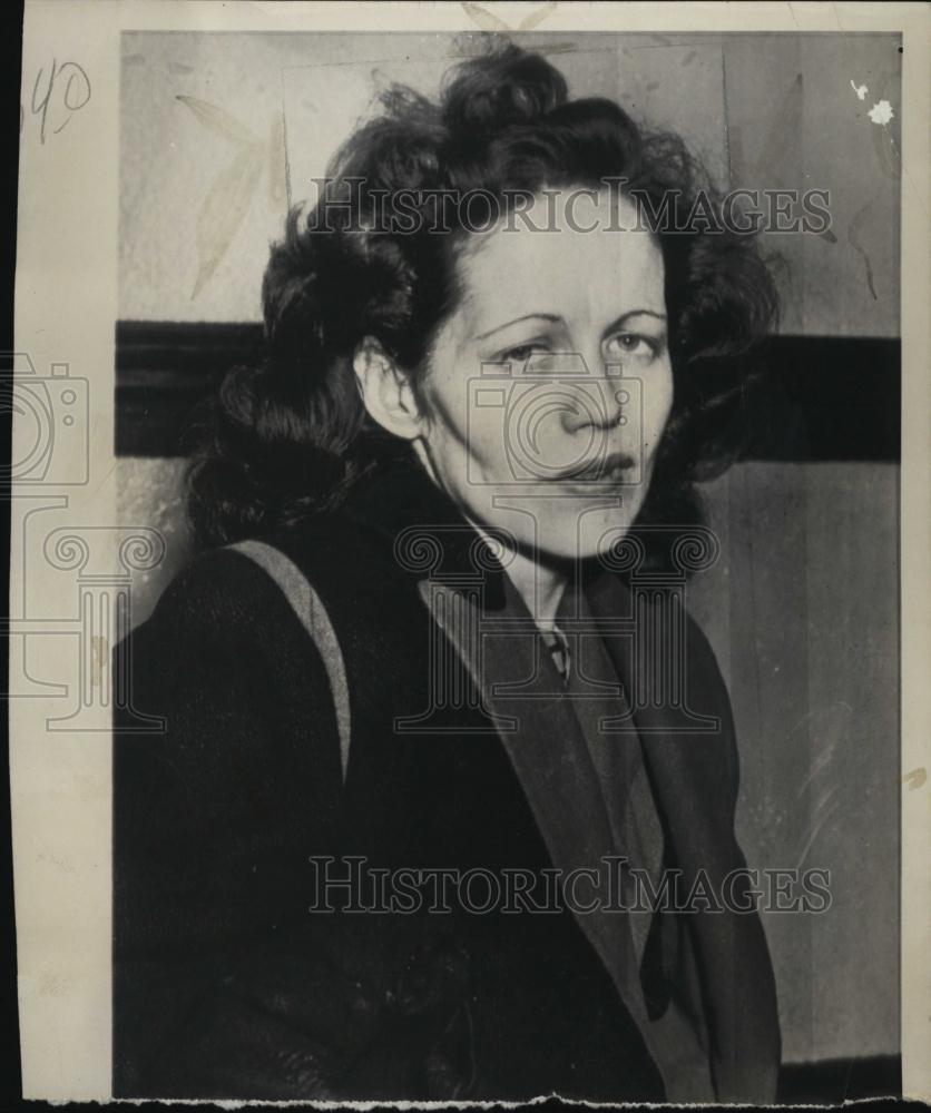 1948 Press Photo Lillian Weaver Clark County Jail Questioned Boyfriend Murderer - Historic Images