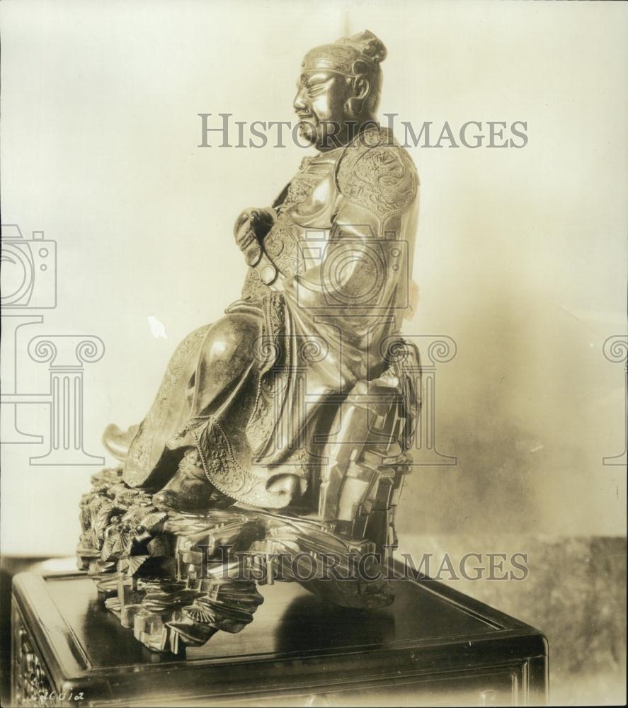 1922 Press Photo Statue of Confucius or King Fu Taze - RSL01585 - Historic Images