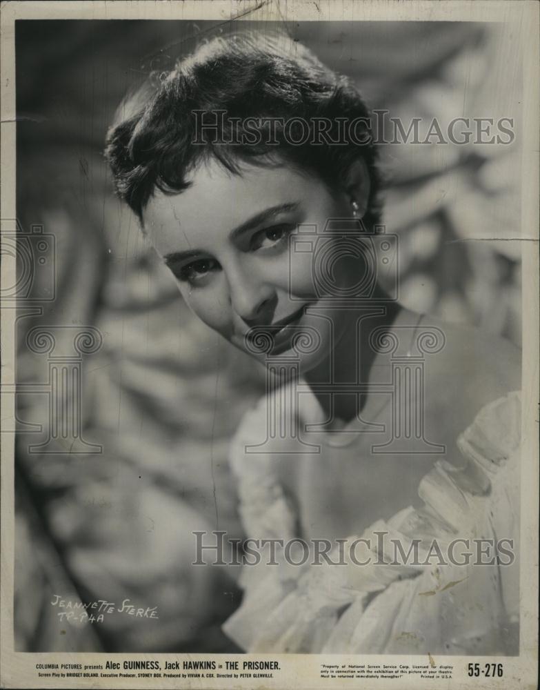 1956 Press Photo Actress Jeannette Sterke in "The Prisoner" - RSL80449 - Historic Images