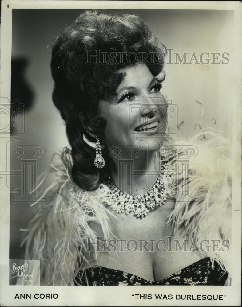 1969 Press Photo Ann Corio In &quot;This Was Burlesque&quot; - RSL46597 - Historic Images