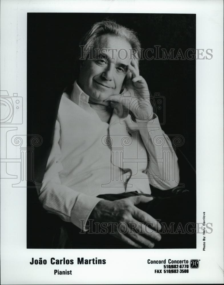 Press Photo Joao Carlos Martins Brazilian Pianist - RSL43597 - Historic Images