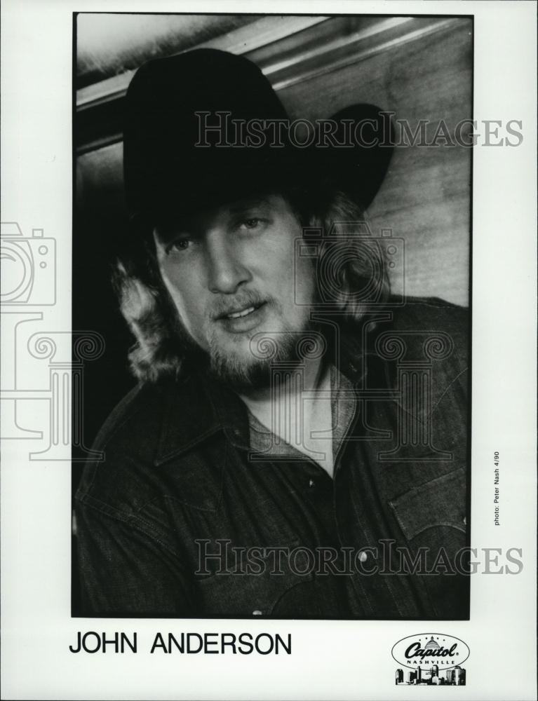 1990 Press Photo John Anderson singer - RSL47733 - Historic Images