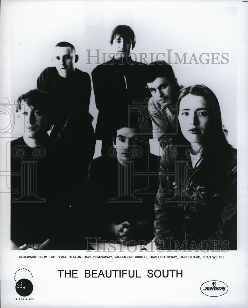 Press Photo The Beautiful South Band Paul Heaton Dave Hemingway Jacqueline - Historic Images
