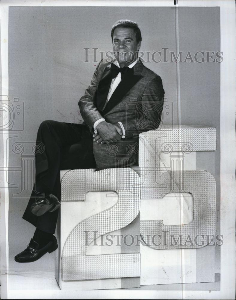 1979 Press Photo Bert Parks 25th Anniversary Hosting Miss America Pageant - Historic Images