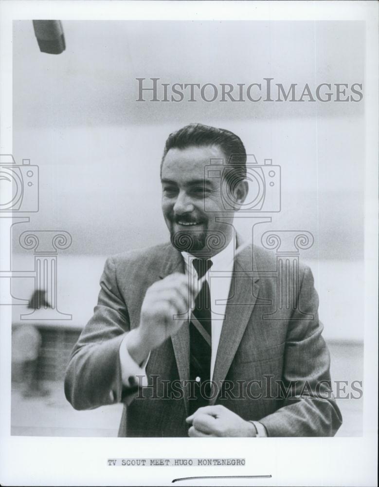 1969 Press Photo TV Scout Meet Hugo Montenegro, Orchestra Leader/Composer - Historic Images