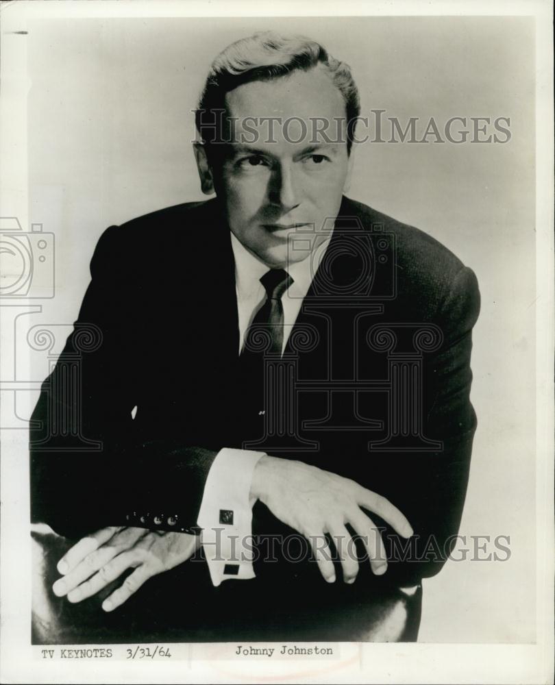 1964 Press Photo Johnnie Johnson popular Big Band singer from the 40&#39;s and 50&#39;s - Historic Images