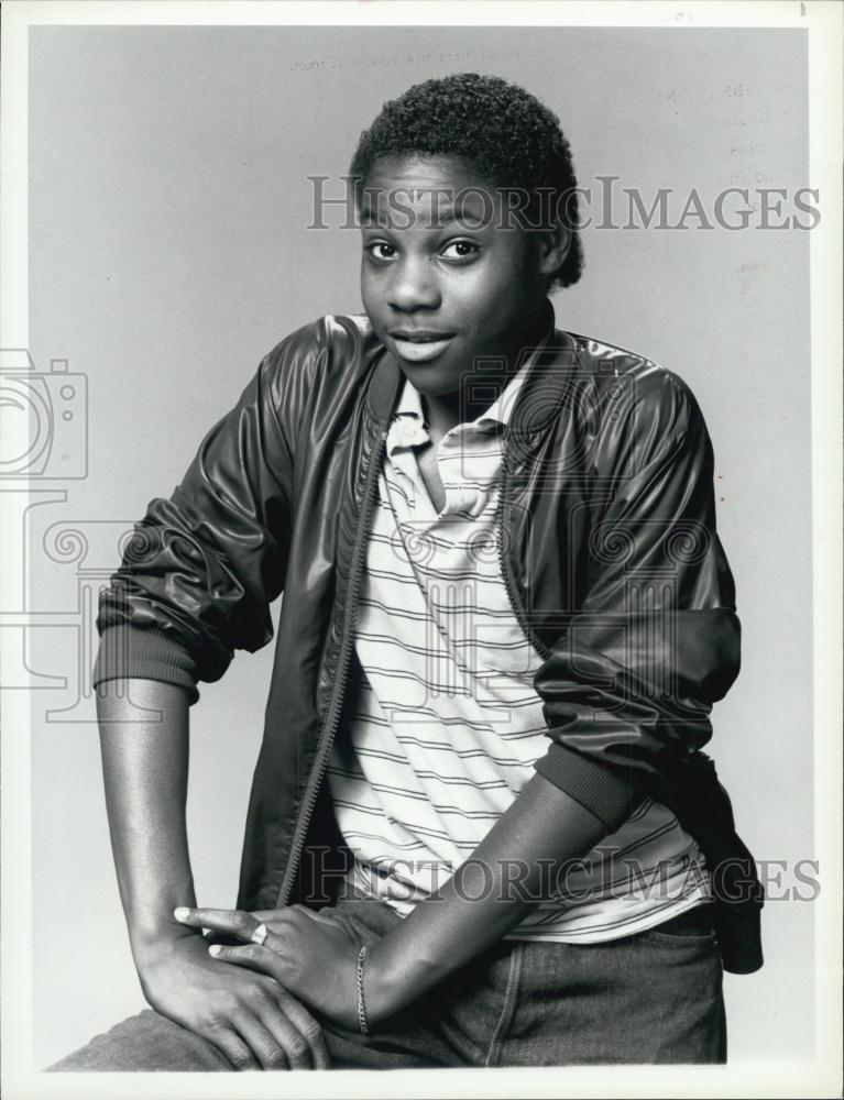 1990 Press Photo Actor Malcolm Jamal Warner As Theo In "The Cosby Show" - Historic Images