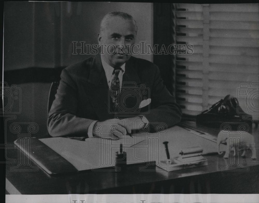 1949 Press Photo James Axelrod, Boston industrialist - RSL86949 - Historic Images