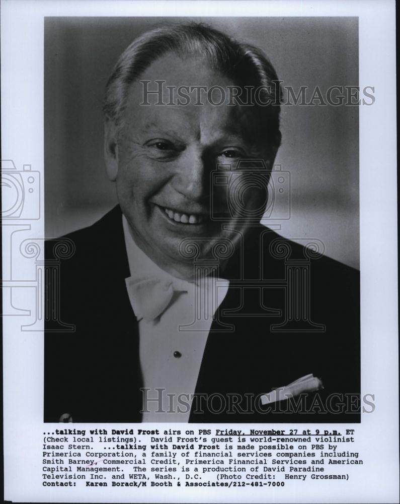 Press Photo David Frosts World Renowned Violninists - RSL80259 - Historic Images