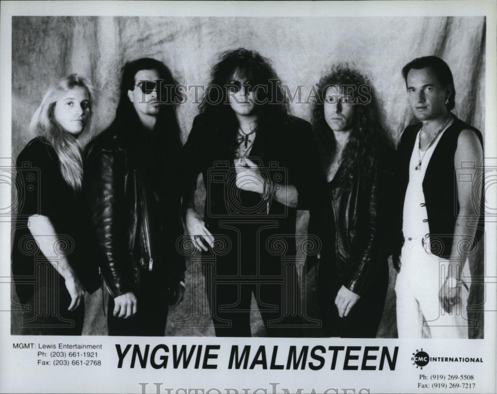 Press Photo Band &quot;Yngwie Malmsteen&quot; on CMC Intl label - RSL85891 - Historic Images