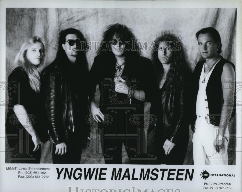Press Photo Band "Yngwie Malmsteen" on CMC Intl label - RSL85891 - Historic Images