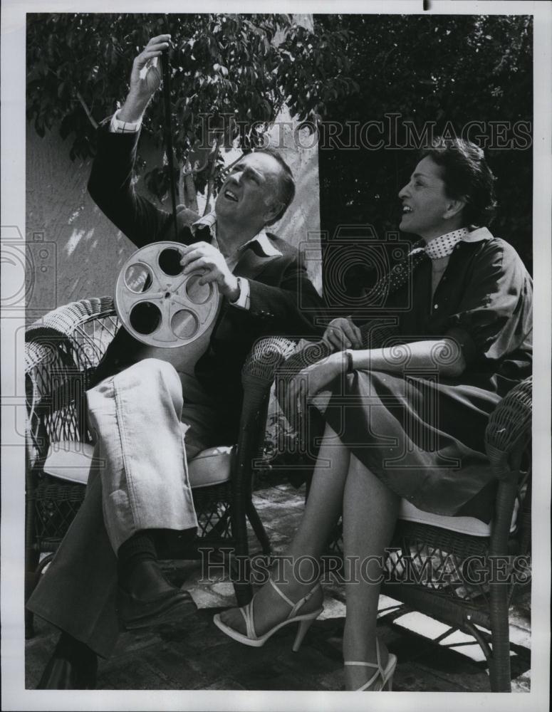 1978 Press Photo Hollywood Columnist Marilyn Beck & Dick Martin In "Outtakes" - Historic Images