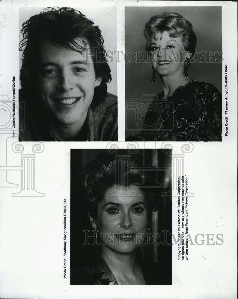 1996 Press Photo Matthew Broderick , Angela Lansbury, Catherine Deneuve - Historic Images