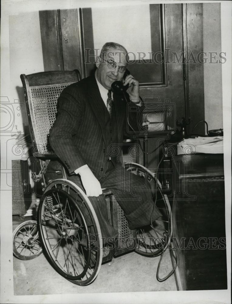 1948 Press Photo Otis L Farley Attends Life Sentence Bill Hearing At State House - Historic Images