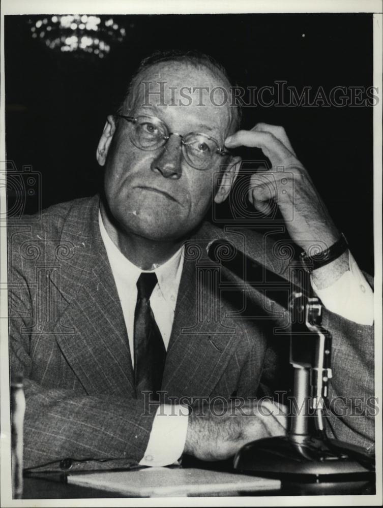 1958 Press Photo Pennsylvania Attorney General Thomas McBride Senate committee - Historic Images