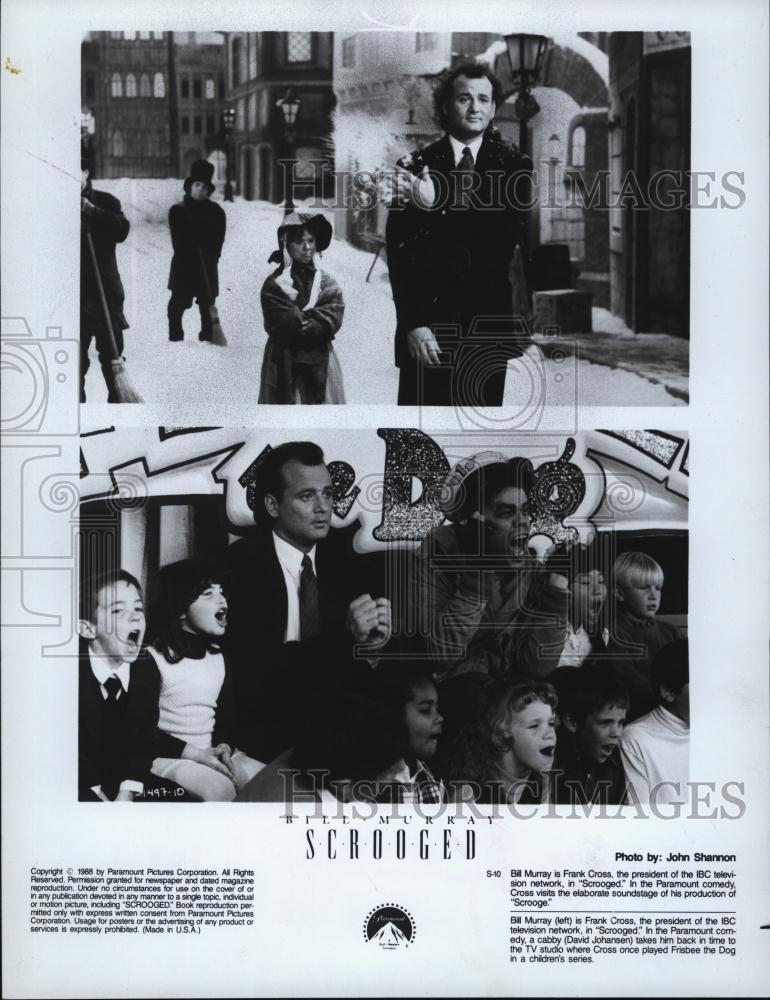 Press Photo Bill Murray in Scrooged - RSL46103 - Historic Images